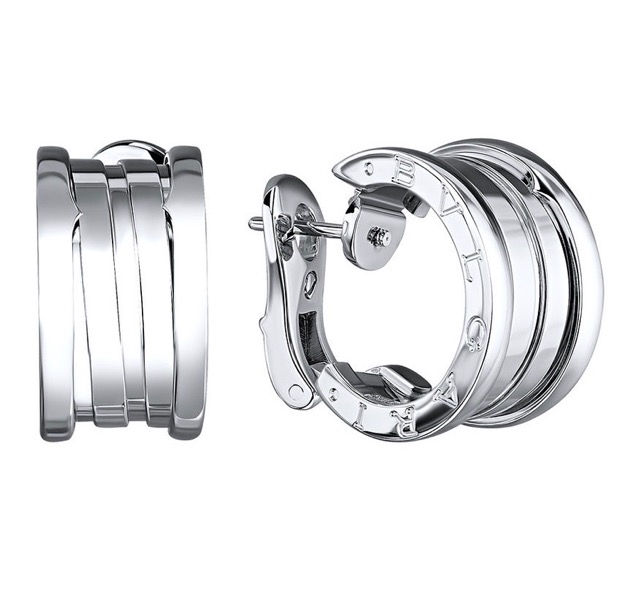 Серьги Bvlgari B.Zero1 из белого золота