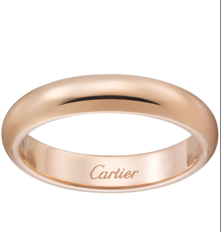 Обручальное кольцо Cartier 1895 из розового золота 20(63) размер