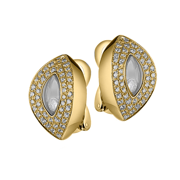 Серьги Chopard Happy Diamond из белого золота с бриллиантами 84/3747