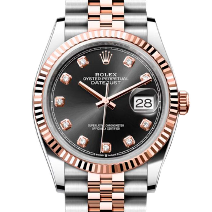 Часы Rolex Datejust Black Rose Diamond 36 126231