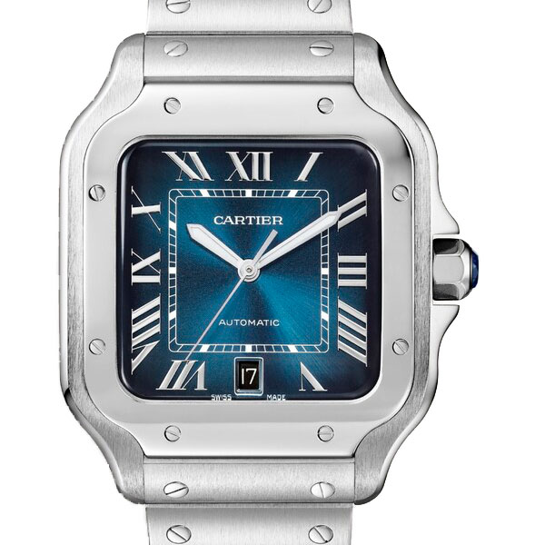 Часы Cartier Santos Large Blue 39.8 WSSA0071