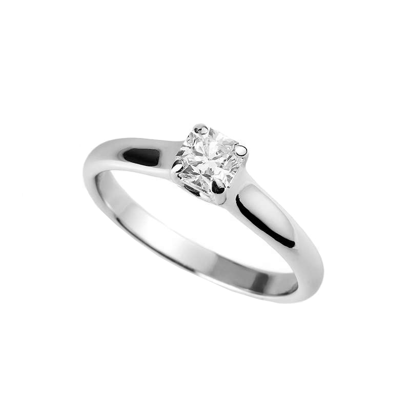Кольцо Tiffany & Co. Lucida из платины с бриллиантом 16.5(52) размер