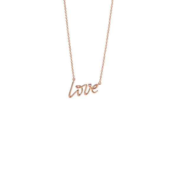 Колье Tiffany & Co. x Paloma's Picasso Graffiti Love розовое золото