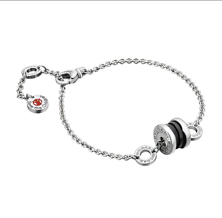 Браслет Bvlgari B.Zero1 из серебра с керамикой