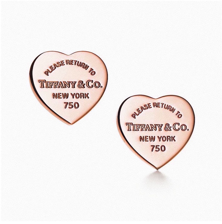 Пусеты Tiffany & Co. New York из розового золота