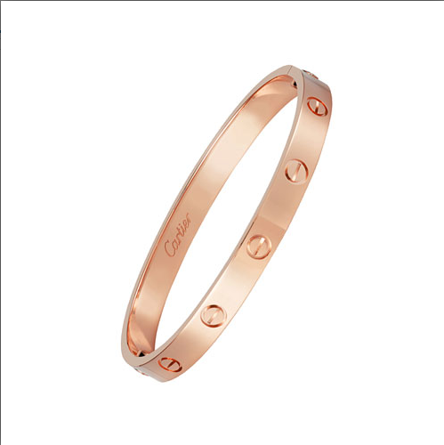 Браслет Cartier Love из розового золота 18 размер
