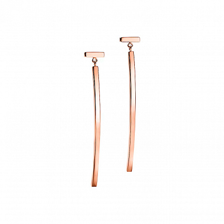Серьги Tiffany & Co. T из розового золота