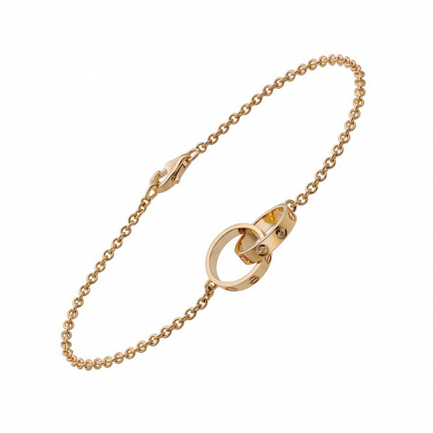 Браслет Cartier Love из желтого золота 18 размер