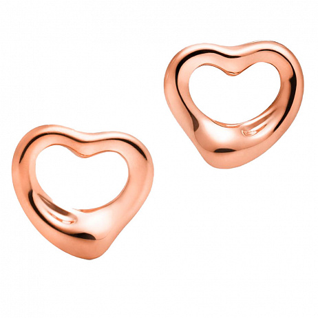 Пусеты Tiffany & Co. Elsa Peretti Open Heart из розового золота