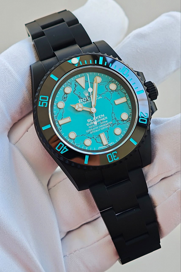 Часы Rolex Submariner by Blanken Turquoise
