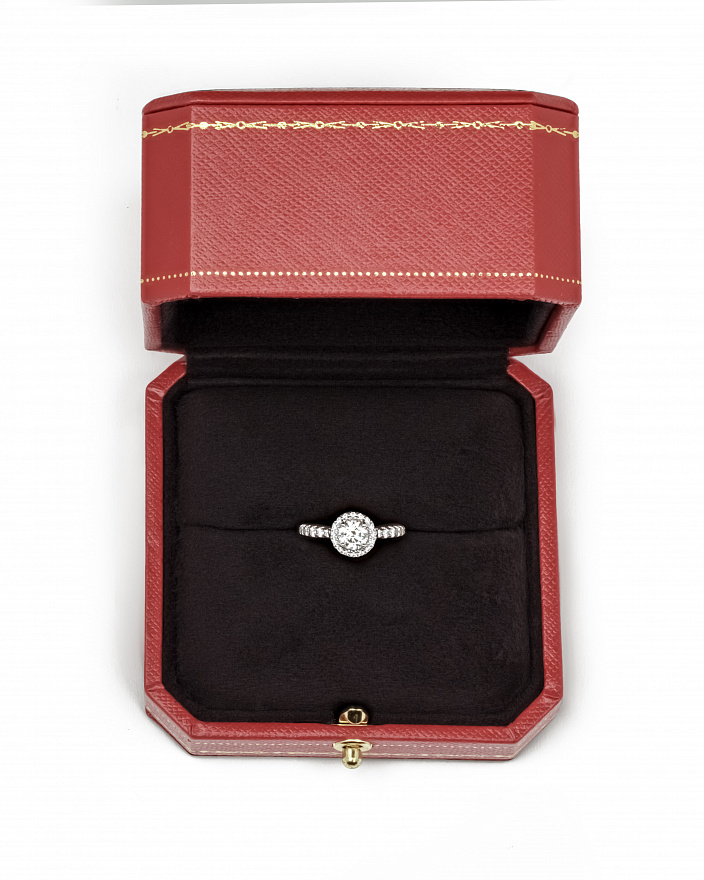 Кольцо Cartier Destinée из платины с бриллиантами 15.25(48) размер
