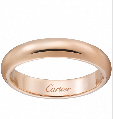 Обручальное кольцо Cartier 1895 из розового золота 20(63) размер