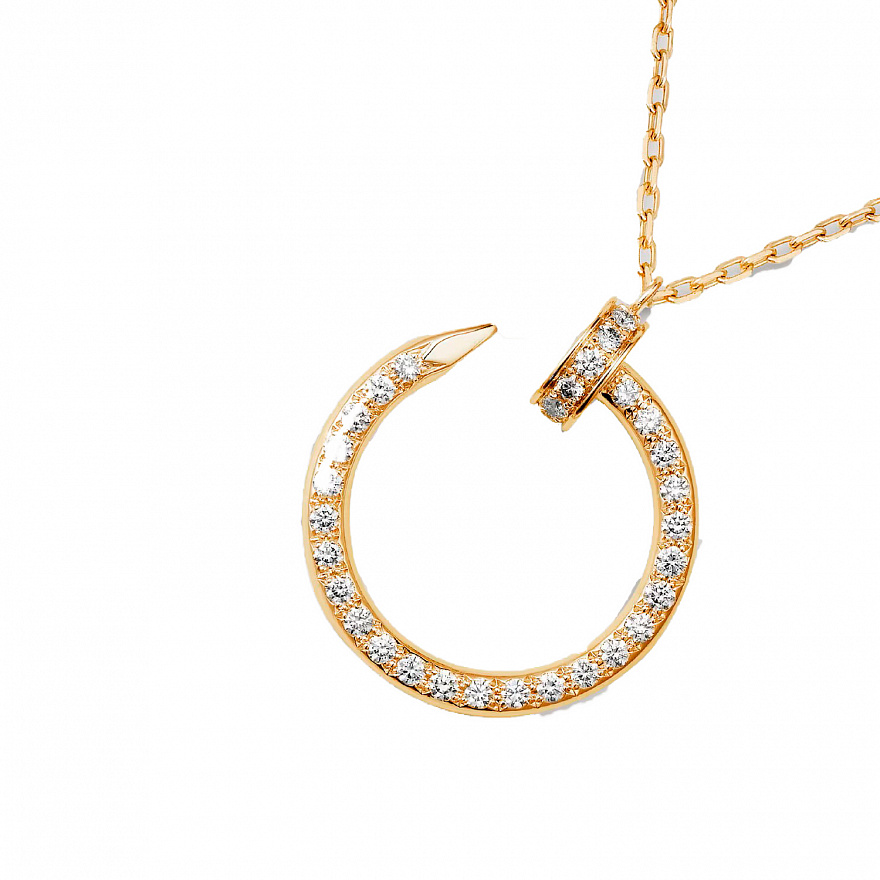 Колье Cartier Juste Un Clou из желтого золота с природными бриллиантами