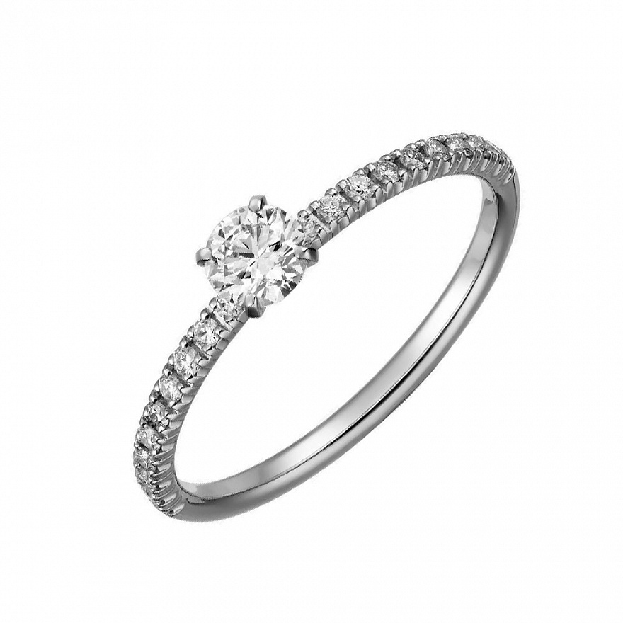 Кольцо Cartier Etincelle de Cartier из платины с бриллиантами 15.25(48) размер