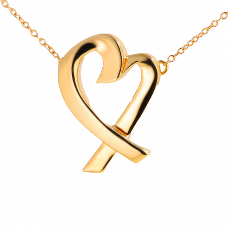 Колье Tiffany&Co Paloma Picasso Loving Heart из желтого золота