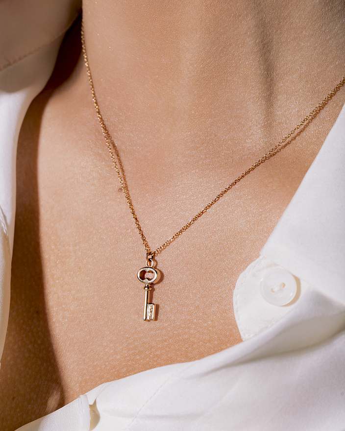 Колье Tiffany & Co. Key из розового золота