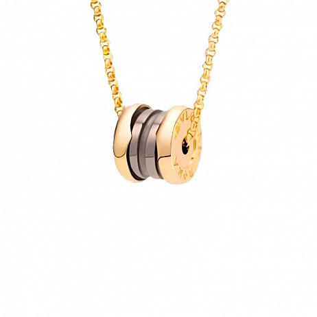 Колье Bvlgari B.Zero1 из желтого золота с металлокерамикой