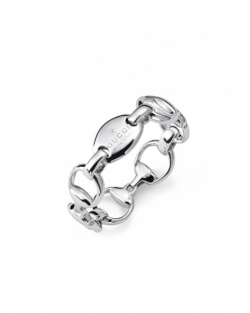 Кольцо Gucci Horsebit из белого золота 17.25 размер