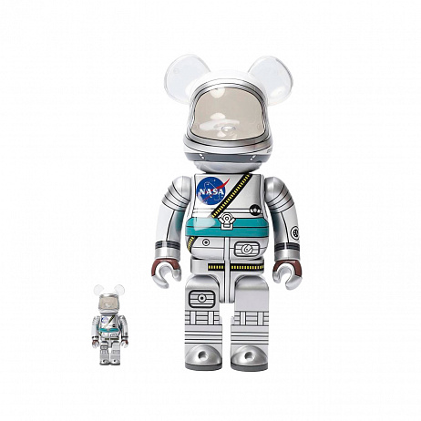 Коллекционная фигурка Bearbrick x NASA 400+100%