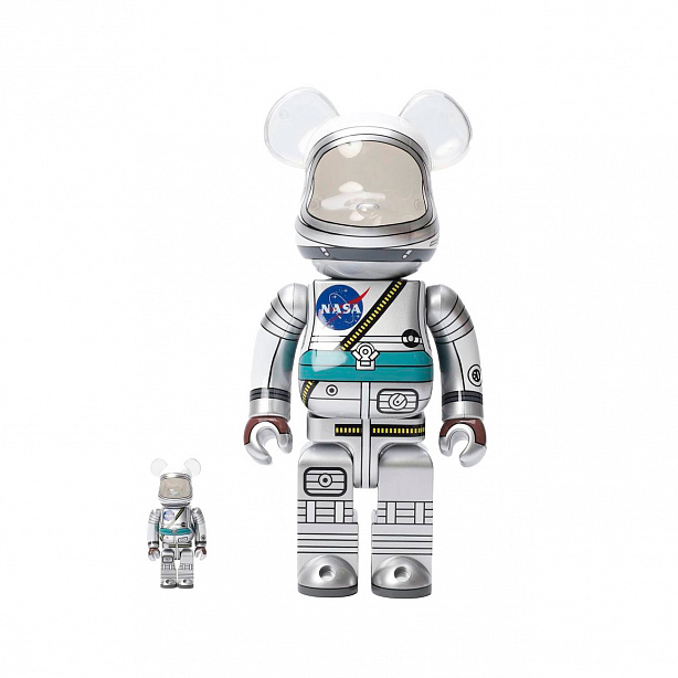 Коллекционная фигурка Bearbrick x NASA 400+100%