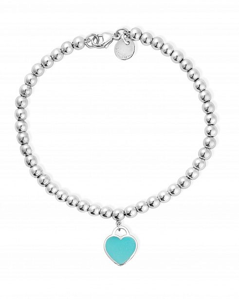 Браслет Tiffany & Co. Return to Tiffany из серебра с эмалью 18 размер