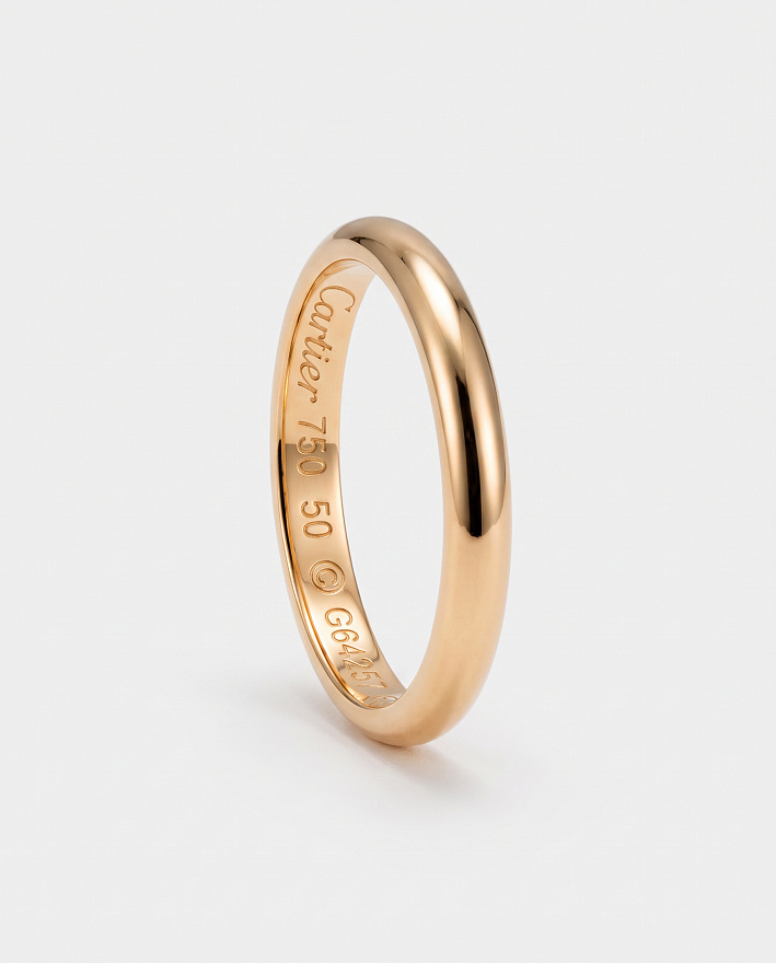 Обручальное кольцо Cartier 1895 из желтого золота размеры: 16.5(52), 16.75(53), 19(60), 20(63)