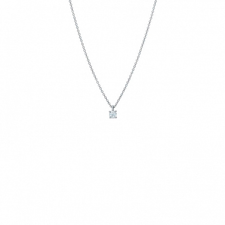 Колье Tiffany & Co. из платины с природным бриллиантом