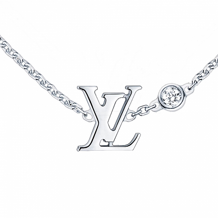 Колье Louis Vuitton Idylle Blossom LV из белого золота с природным бриллиантом