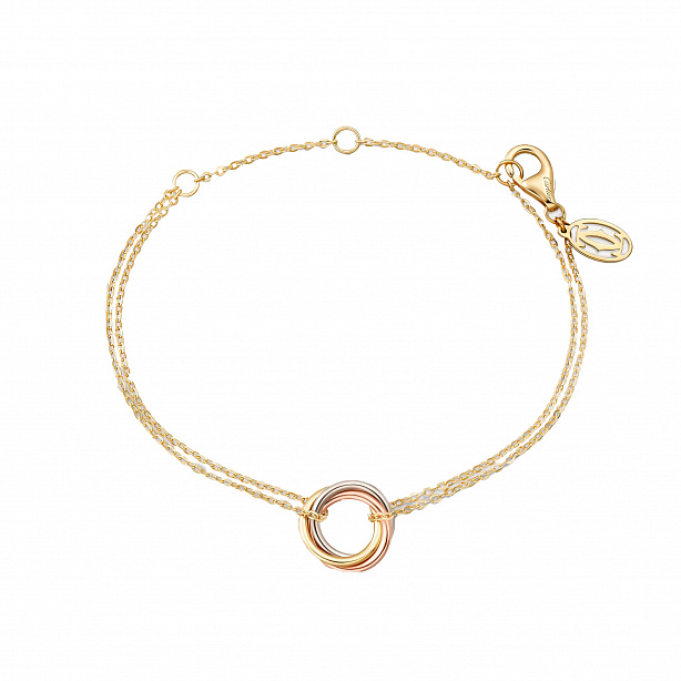 Браслет Cartier Trinity из белого, желтого и розового золота