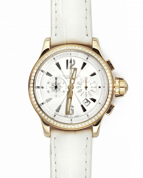 Часы Jaeger-LeCoultre Master Compressor 37mm 18k Rose Gold Diamonds 148.2.31