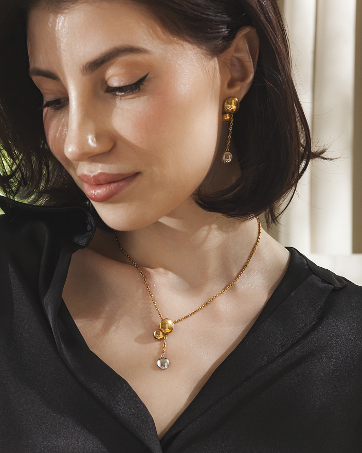 Серьги Cartier из желтого, розового, белого золота 750 пробы