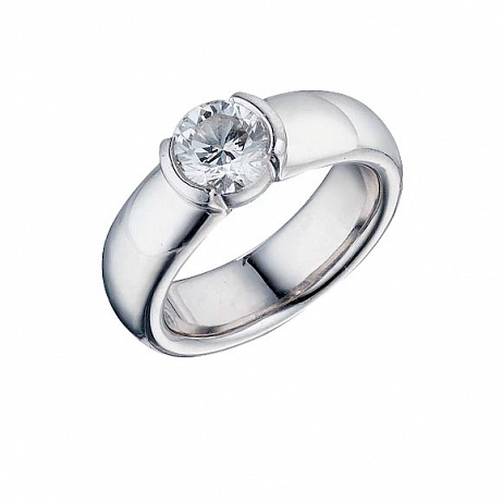 Кольцо Tiffany & Co. Etoile Solitaire из платины с бриллиантом 15.75(49) размер