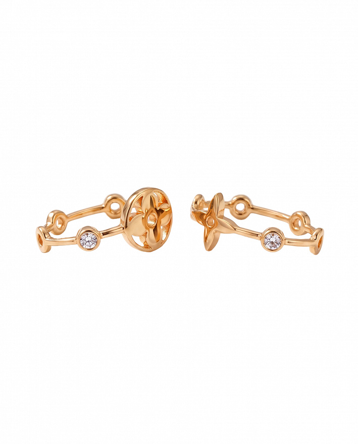 Кольцо Louis Vuitton Monogram Idylle Blossom из желтого золота с природными бриллиантами 16.25(51) размер