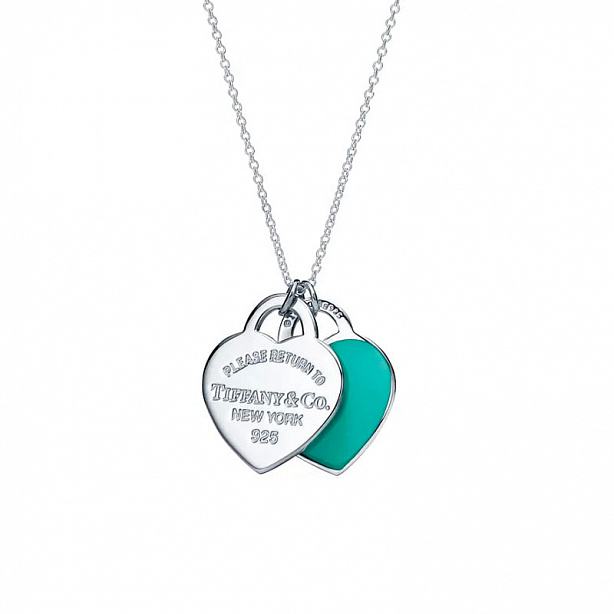 Колье Tiffany & Co. Return to Tiffany из серебра с покрытием эмалью Tiffany Blue