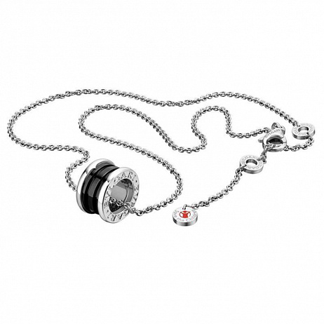 Подвеска с цепочкой Bvlgari Save The Children из серебра с керамикой 349634