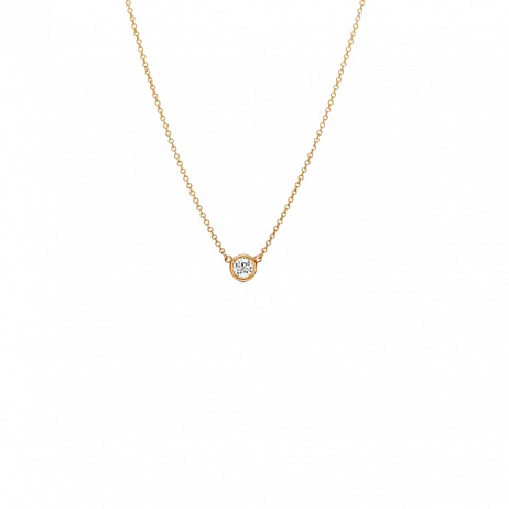 Колье Tiffany & Co. Elsa Peretti™By the Yard из желтого золота с природным бриллиантом