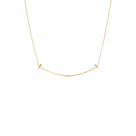 Колье Tiffany & Co. T Smile из желтого золота