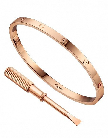 Браслет Cartier Love Small из розового золота 18 размер