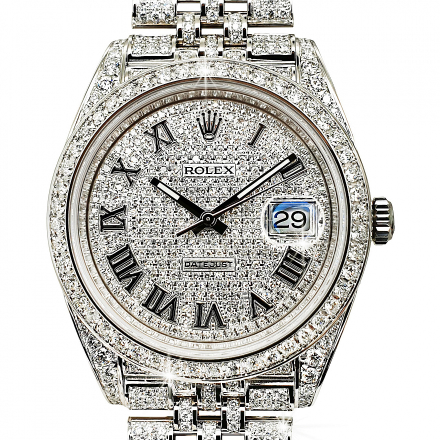 Часы Rolex DateJust 36 Full Diamonds 126200