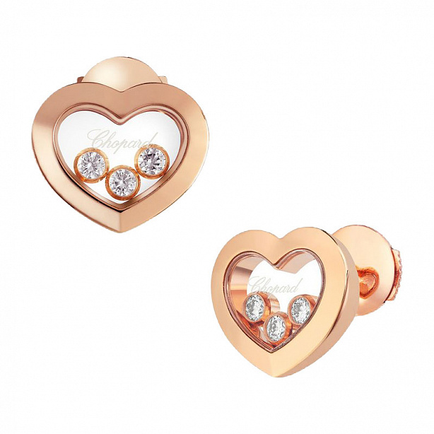 Серьги Chopard Happy Diamonds Icons Heart 83A611-5001
