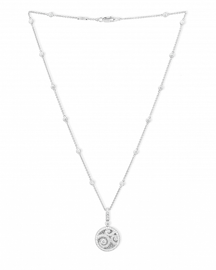 Подвеска Graff Diamond on Diamond из белого золота с природными бриллиантами