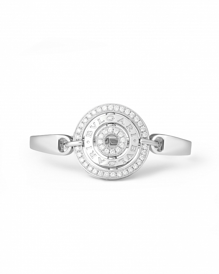 Браслет Bvlgari Astrale Cerchi из белого золота с бриллиантами 15 размер