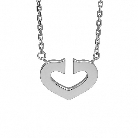 Колье Cartier C Heart De Cartier из белого золота
