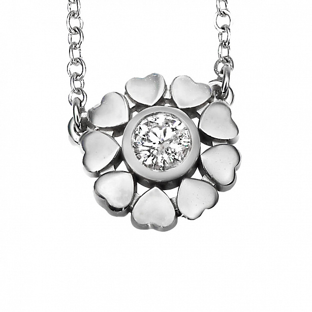 Колье Tiffany & Co. Paloma Picasso Crown of Hearts из платины с бриллиантом
