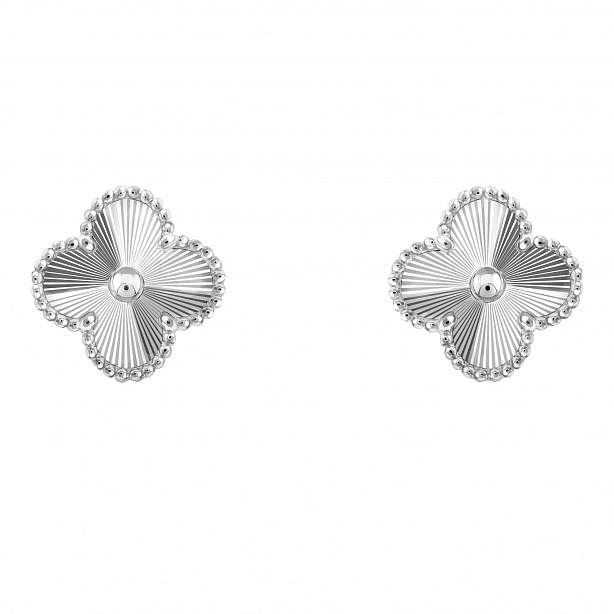 Серьги Van Cleef & Arpels Vintage Alhambra из белого золота VCARP9XF00