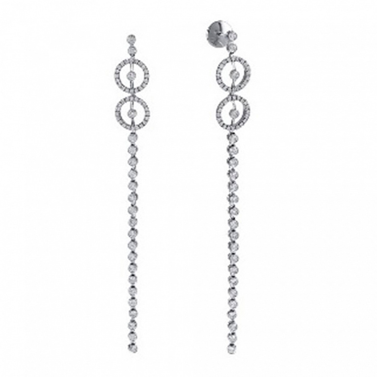 Серьги Crivelli из белого золота с бриллиантами 372-3283/05552018