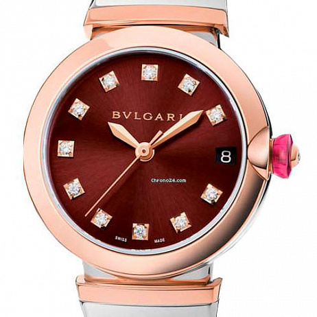 Часы Bvlgari Lvcea 28 с природными бриллиантами 102691