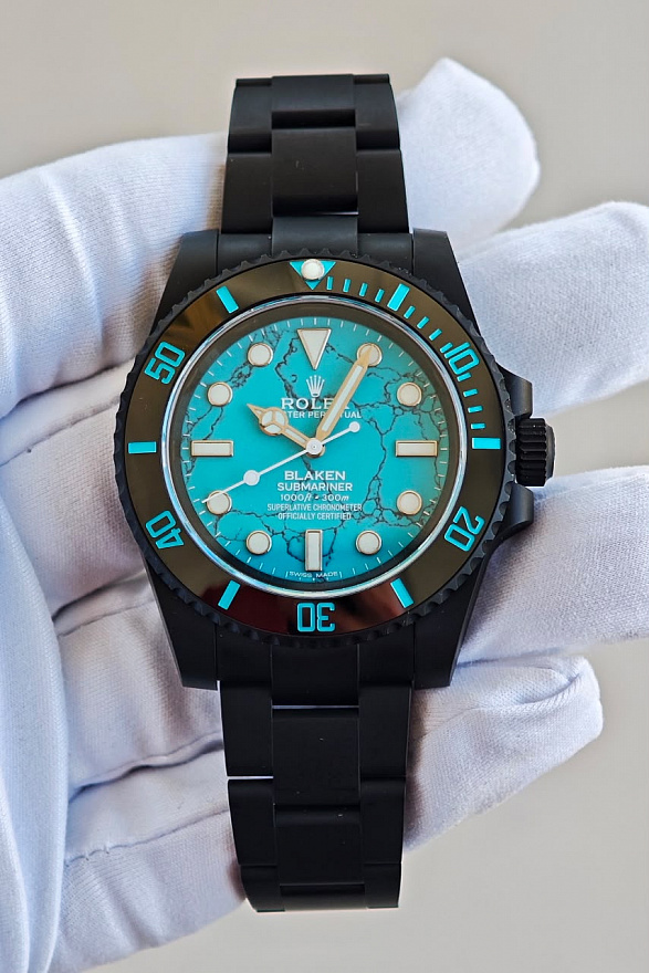 Часы Rolex Submariner by Blanken Turquoise