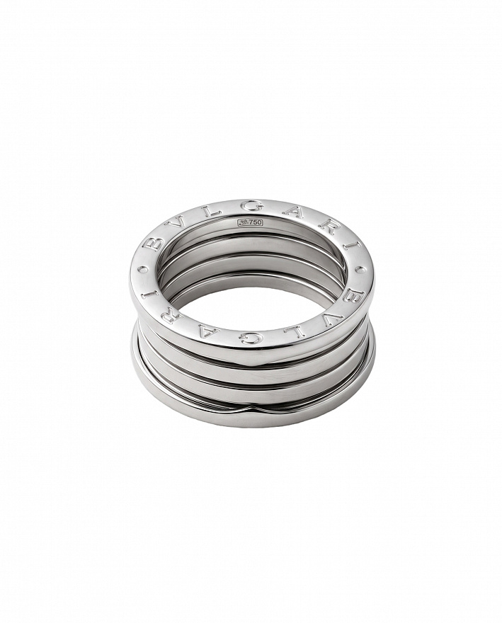 Кольцо Bvlgari B.Zero1 XX Anniversary из белого золота размеры: 17(54), 17.75(56)