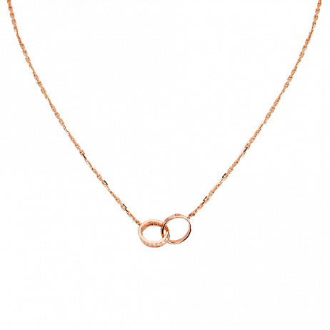 Колье Cartier Love из розового золота с природными бриллиантами